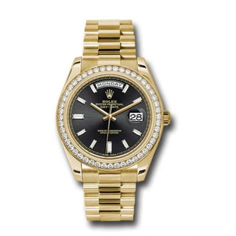 rolex day date 40 diamond bezel|rolex presidential diamond bezel price.